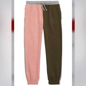 Nordstrom Treasure & Bond Old School Organic Cotton Color Block Joggers